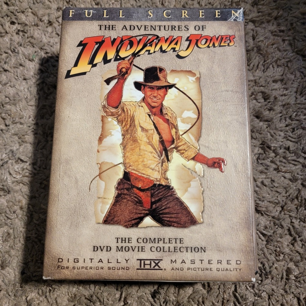 The Adventures of Indiana Jones Complete DVD Movie Collection 4 Disc Box Set‎
